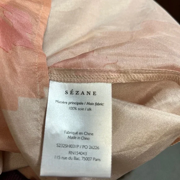 Sezane Lealys Shirt in Pink Sand - Picture 4 of 5